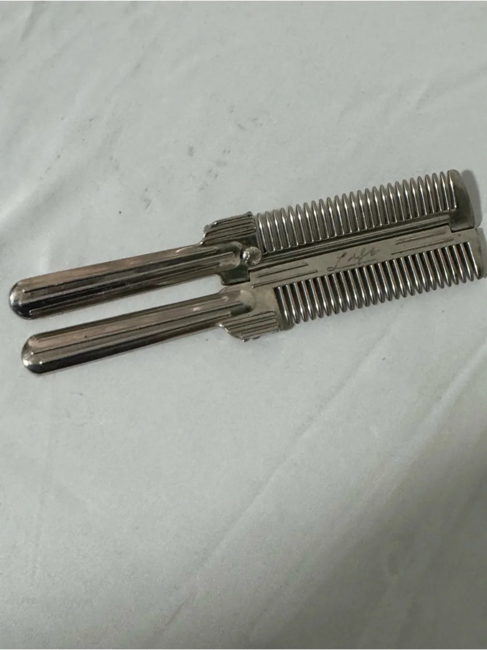 40s Vintage Life Wave Comb Retro Hair Styling Tool Barber Chrome Plated Steel